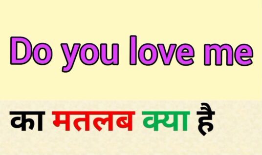 Do You Love Me Ka Reply Kya Hoga: डू यू लव मी का क्या मतलब होता है ?