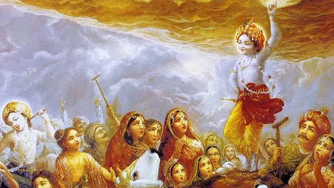 The Story of Bhagwan Shri Krishna and Goverdhan Parvat